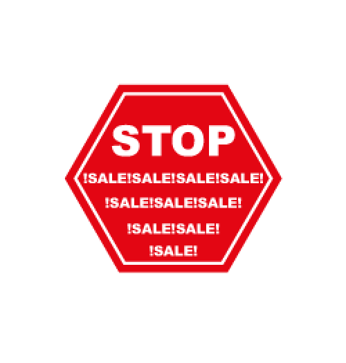 Stop Sale Format 40 x 40 cm