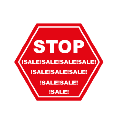 Stop Sale Format 50 x 50