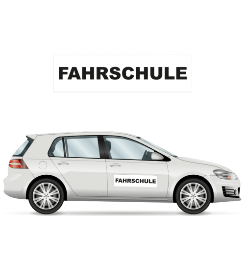 Haftfolie 'Fahrschule' 50 x 14cm