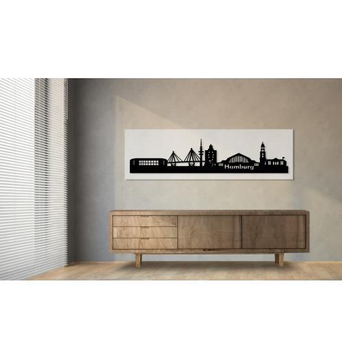 Hamburg weiß 100 x 25cm