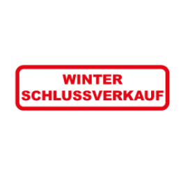 Winter Schlussverkauf Format 40 x 20 cm