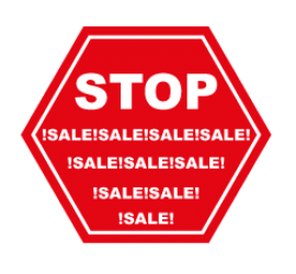 Stop Sale Format 60 x 60 cm