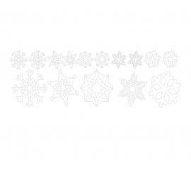 Plott weiß 120 x 40cm Weihnachten Set 1