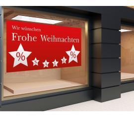 Aufkleber 120 x 60cm Weihnachten 2