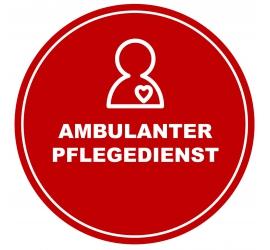 Haftfolie 'Ambulanter Pflegedienst' 40 x 40 cm