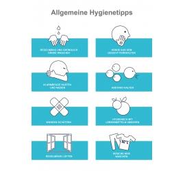 Klebefolie Hygienetipps A4