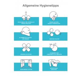 Aufkleber Hygienetipps A3