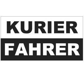 Aufkleber 'Kurierfahrer' 30x16cm