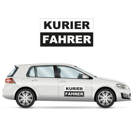 Aufkleber 'Kurierfahrer' 30x16cm