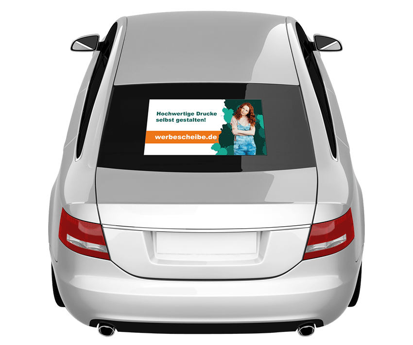 Sticker Aufkleber individuell Plotterfolie Werbung Auto Heckscheibe Fenster 
