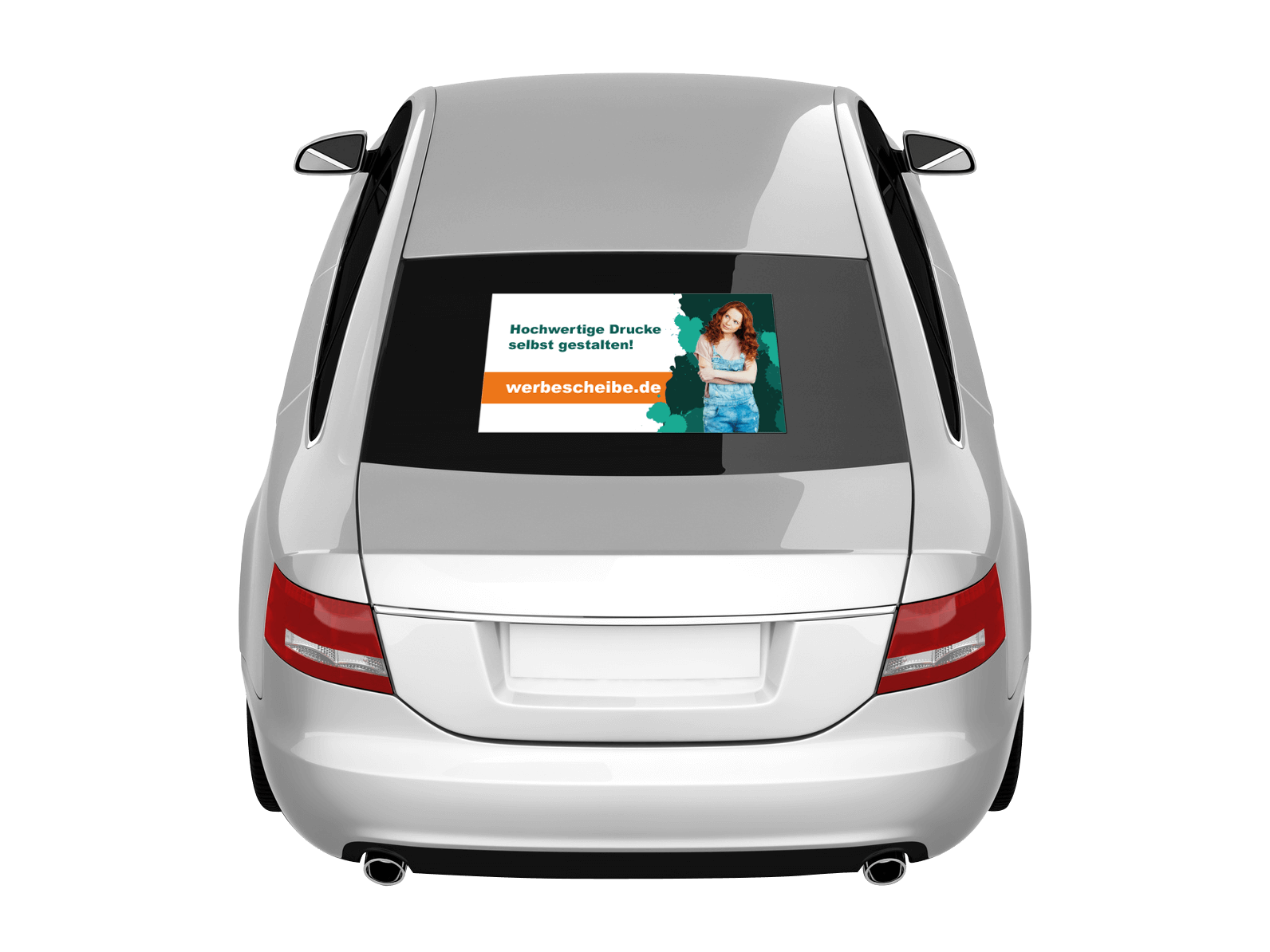 Heckscheibenaufkleber in vielen Formaten